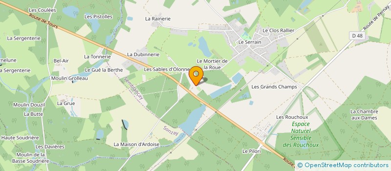 localisation de l'entreprise MONSIEUR ADOREMIO DOS SANTOS  SONZAY