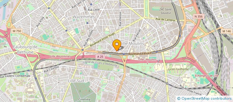 localisation de l'entreprise MONSIEUR ADOUN KOUDADJE à LILLE