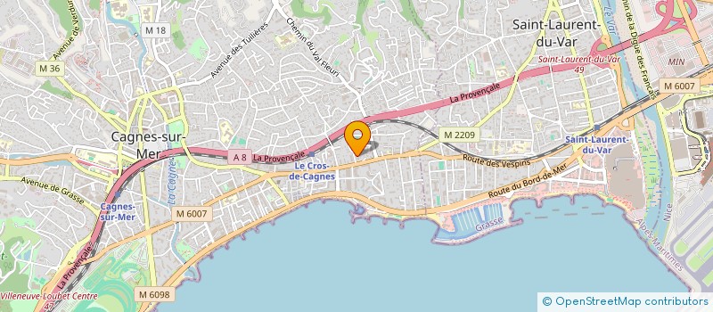 localisation de l'entreprise MONSIEUR ADRIAN BASA à CAGNES-SUR-MER