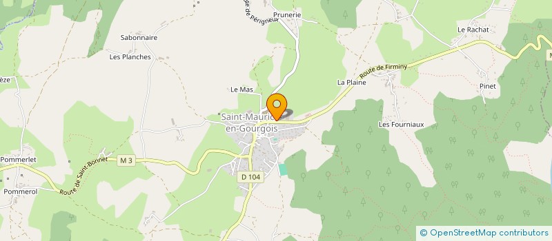 localisation de l'entreprise MONSIEUR ADRIAN BERTHET  SAINT-MAURICE-EN-GOURGOIS