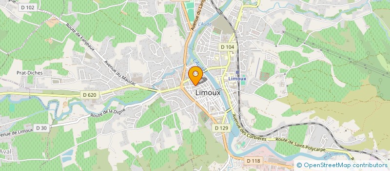 localisation de l'entreprise MONSIEUR ADRIAN BOURG  LIMOUX