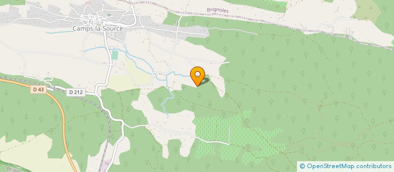 localisation de l'entreprise MONSIEUR ADRIAN FOSSIER  CAMPS-LA-SOURCE