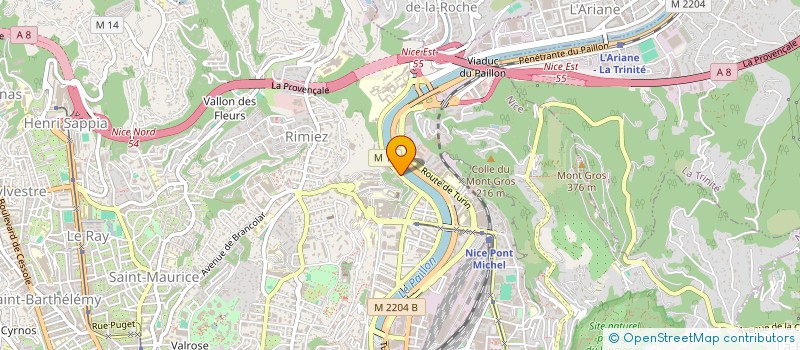 localisation de l'entreprise MONSIEUR ADRIAN GORTOLOMEI  NICE