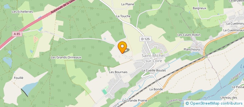 localisation de l'entreprise MONSIEUR ADRIAN GRELIER  COTEAUX-SUR-LOIRE