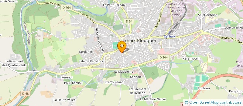 localisation de l'entreprise MONSIEUR ADRIAN GROZAV  CARHAIX-PLOUGUER