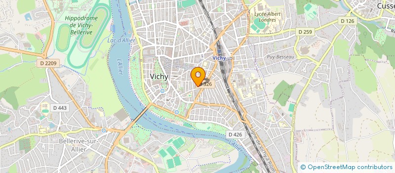 localisation de l'entreprise MONSIEUR ADRIAN HANGUEHARD à VICHY