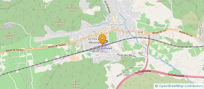 localisation de l'entreprise MONSIEUR ADRIAN HUYGHEBAERT  CARNOULES