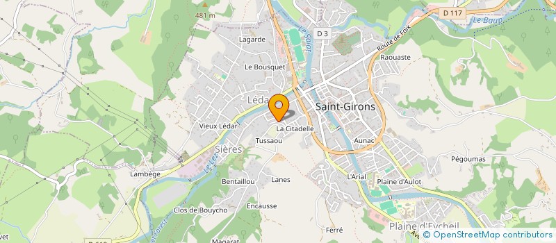 localisation de l'entreprise MONSIEUR ADRIAN MAGDAU à SAINT-GIRONS