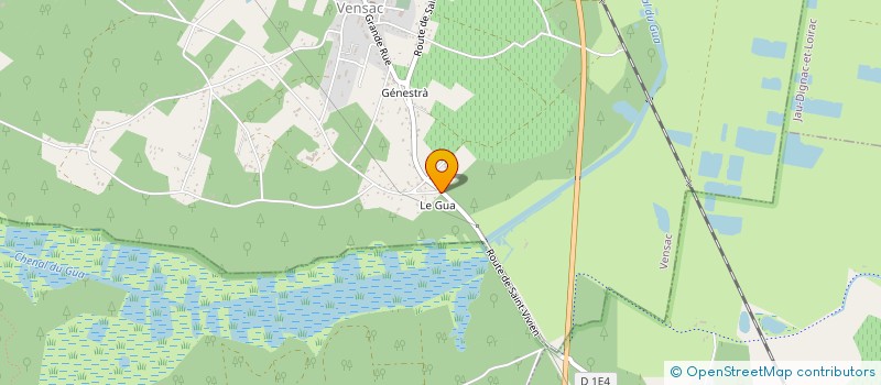 localisation de l'entreprise MONSIEUR ADRIAN PACHERE  VENSAC