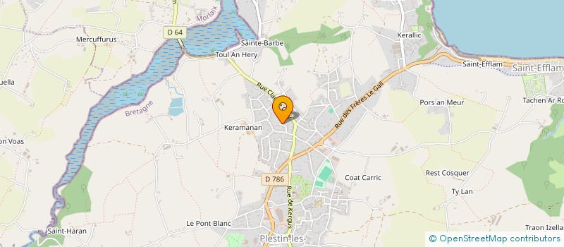 localisation de l'entreprise MONSIEUR ADRIAN ROQUETTE  PLESTIN-LES-GREVES