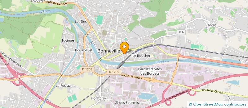 localisation de l'entreprise MONSIEUR ADRIAN TOURNIER  BONNEVILLE