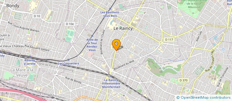 localisation de l'entreprise MONSIEUR ADRIAN VILCEANU à LE RAINCY