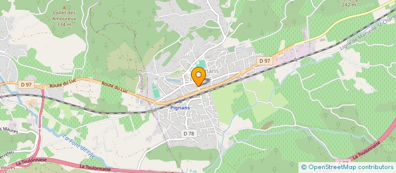 localisation de l'entreprise MONSIEUR ADRIANO GIACOMAZZI  PIGNANS