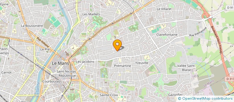 localisation de l'entreprise MONSIEUR ADRIANO LEBOUCHER  LE MANS