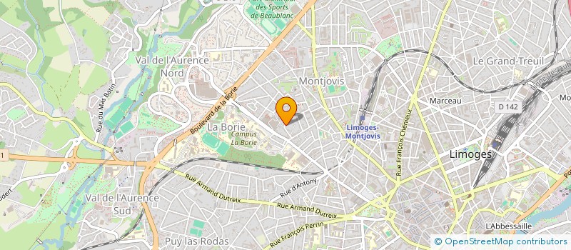 localisation de l'entreprise MONSIEUR ADRIANO MAURY à LIMOGES