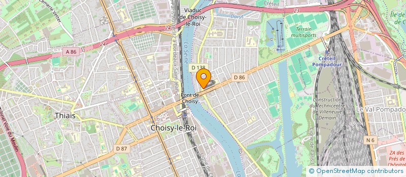 localisation de l'entreprise MONSIEUR ADRIANO PAUL  CHOISY-LE-ROI