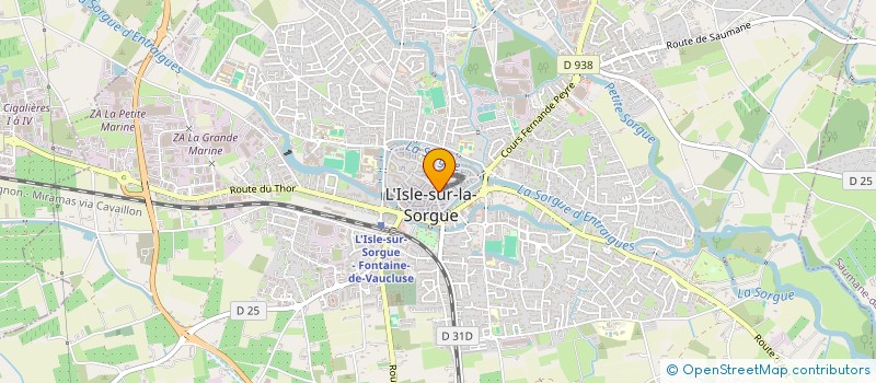 localisation de l'entreprise MONSIEUR ADRIANO PRIORI  L'ISLE-SUR-LA-SORGUE