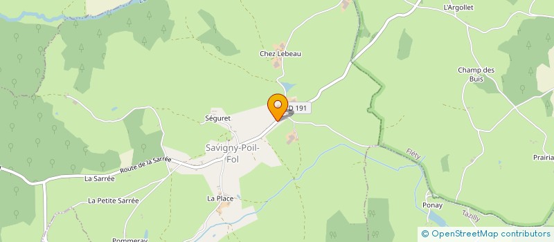 localisation de l'entreprise MONSIEUR ADRIANUS MICHELBRINK à SAVIGNY-POIL-FOL