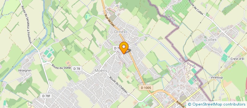 localisation de l'entreprise MONSIEUR ADRIATIK JAKUPI  ORNEX