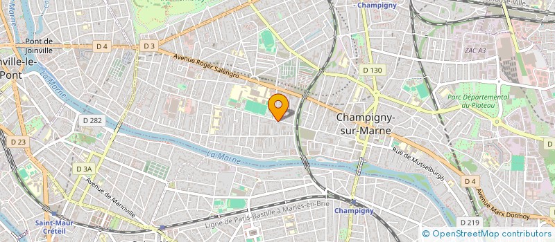 localisation de l'entreprise MONSIEUR ADRICK MAMODALY à CHAMPIGNY-SUR-MARNE