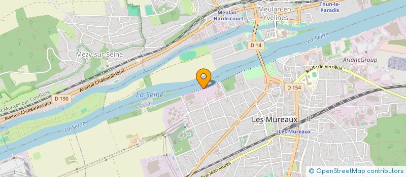 localisation de l'entreprise MONSIEUR ADRIEL MARTINEZ  LES MUREAUX