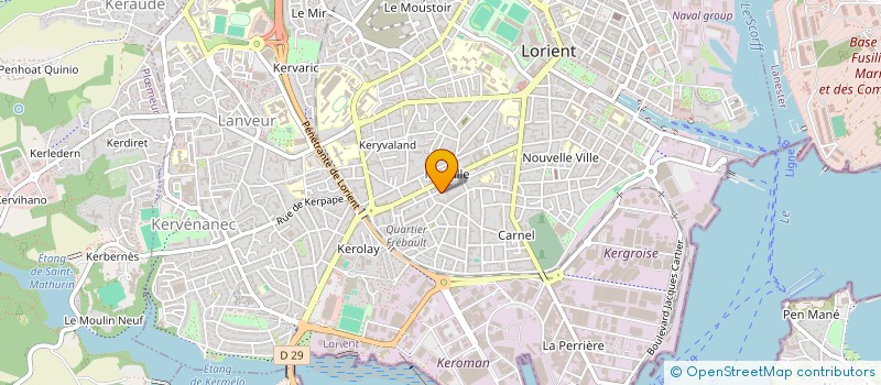 localisation de l'entreprise MONSIEUR ADRIEN AJELLO  LORIENT