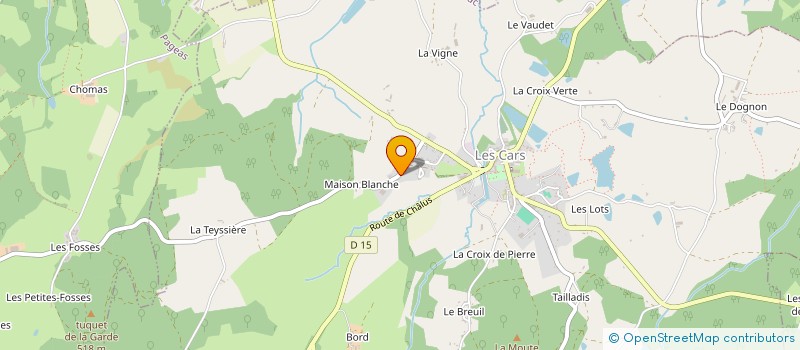 localisation de l'entreprise MONSIEUR ADRIEN ALPHAND à LES CARS