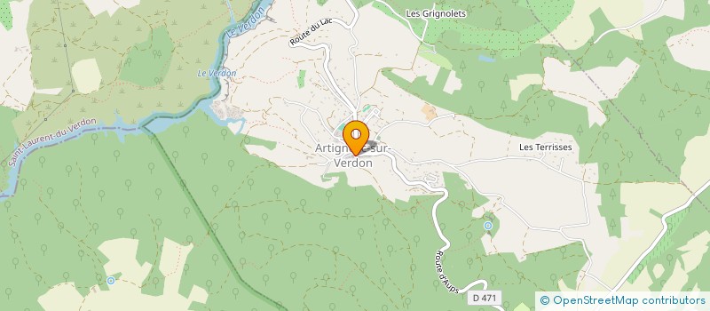 localisation de l'entreprise MONSIEUR ADRIEN AMBROSIONI  ARTIGNOSC-SUR-VERDON