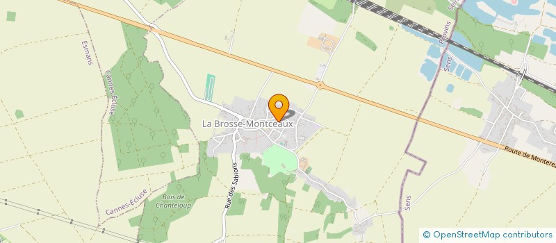 localisation de l'entreprise MONSIEUR ADRIEN AMORIM  LA BROSSE-MONTCEAUX