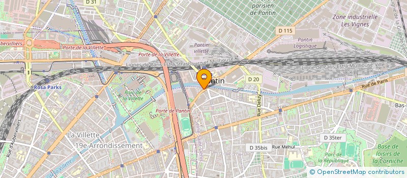 localisation de l'entreprise MONSIEUR ADRIEN ANCHIA  PANTIN