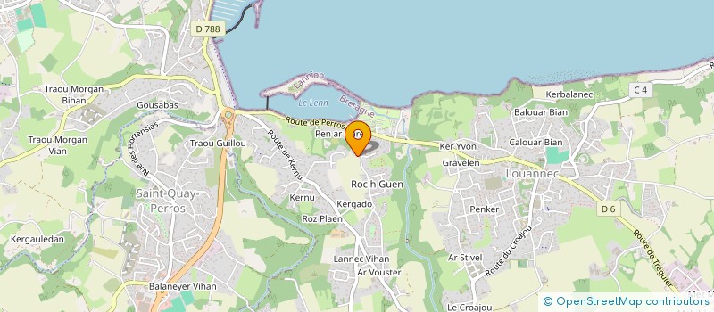 localisation de l'entreprise MONSIEUR ADRIEN ANDONIAN  LOUANNEC