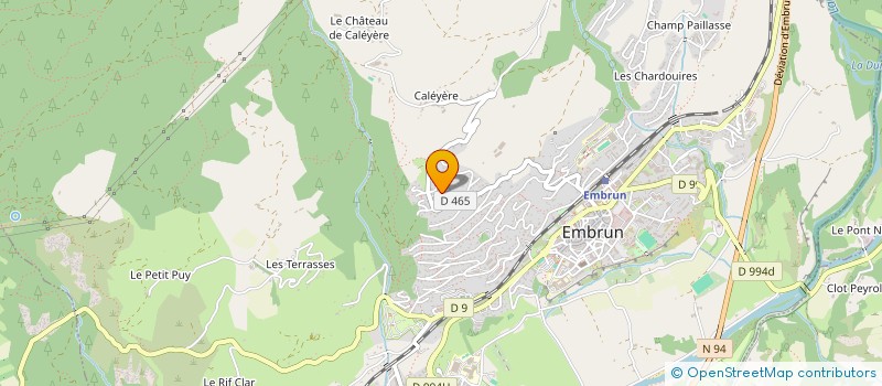 localisation de l'entreprise MONSIEUR ADRIEN ARNAUD  EMBRUN