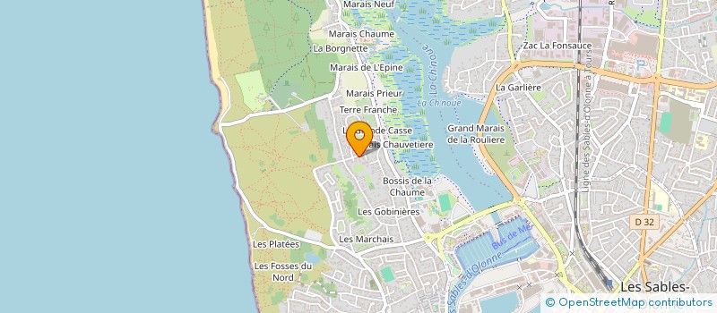 localisation de l'entreprise MONSIEUR ADRIEN ARRIVE à LES SABLES D'OLONNE