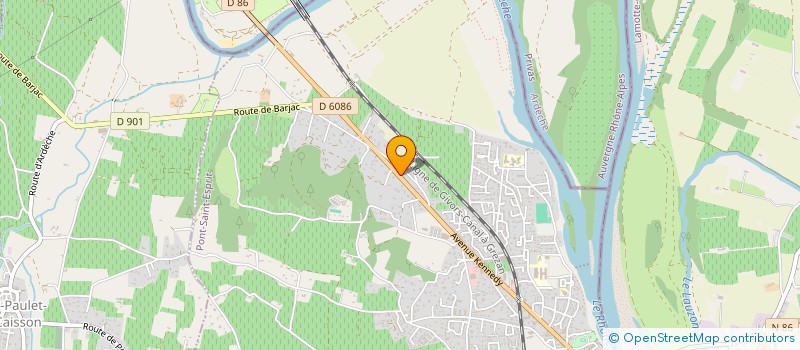 localisation de l'entreprise MONSIEUR ADRIEN ARTHAUD  PONT-SAINT-ESPRIT