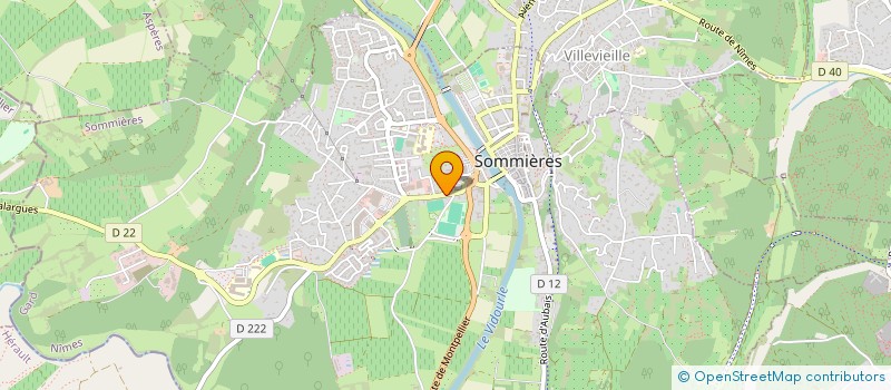 localisation de l'entreprise MONSIEUR ADRIEN AUBRIET à SOMMIERES