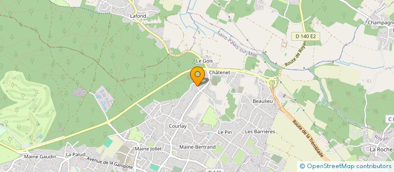 localisation de l'entreprise MONSIEUR ADRIEN AUCOUTURIER  SAINT-PALAIS-SUR-MER