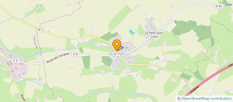 localisation de l'entreprise MONSIEUR ADRIEN AUGER  CORMES