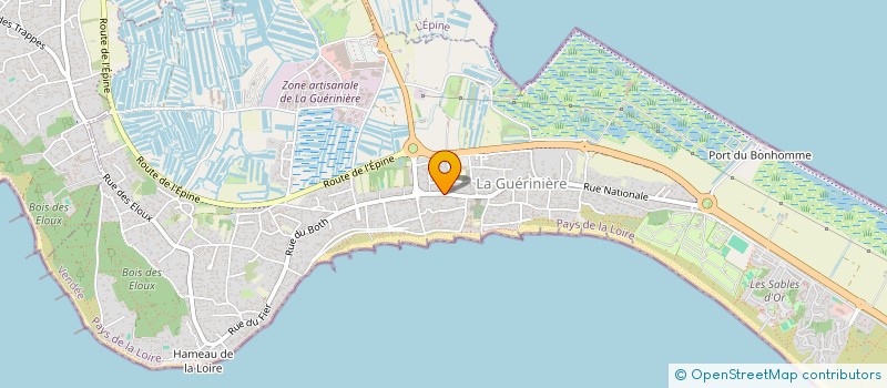 localisation de l'entreprise MONSIEUR ADRIEN AZUELOS  LA GUERINIERE