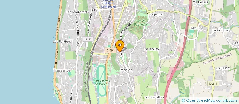 localisation de l'entreprise MONSIEUR ADRIEN BABOZ  AIX-LES-BAINS