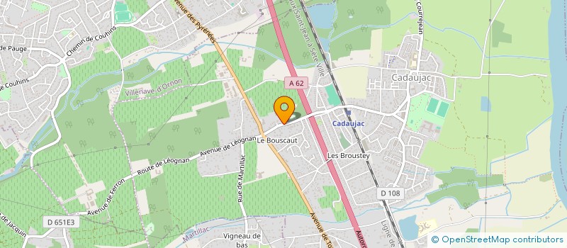localisation de l'entreprise MONSIEUR ADRIEN BALAUZE  CADAUJAC