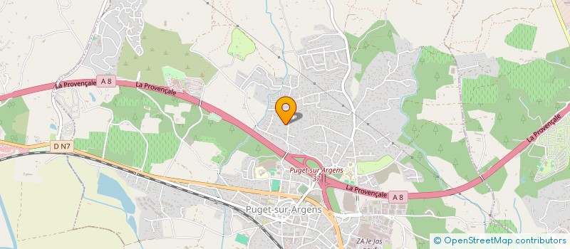 localisation de l'entreprise MONSIEUR ADRIEN BALDUCCI  PUGET-SUR-ARGENS