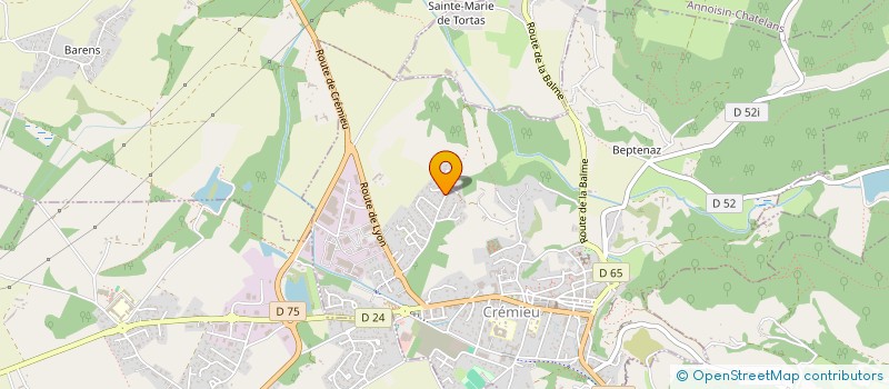 localisation de l'entreprise MONSIEUR ADRIEN BALEH  CREMIEU