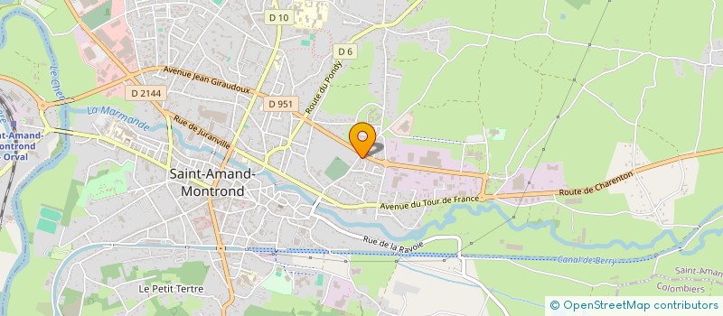 localisation de l'entreprise MONSIEUR ADRIEN BARDY  SAINT-AMAND-MONTROND