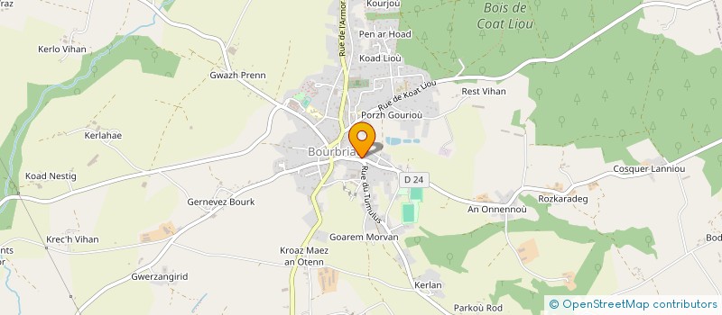 localisation de l'entreprise MONSIEUR ADRIEN BARON  BOURBRIAC