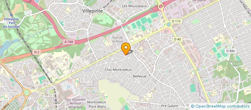 localisation de l'entreprise MONSIEUR ADRIEN BASNEVILLE  VILLEPINTE
