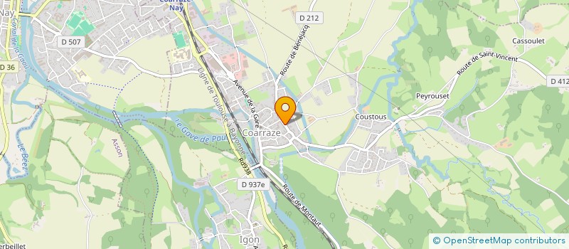 localisation de l'entreprise MONSIEUR ADRIEN BASSE-CATHALINAT  COARRAZE