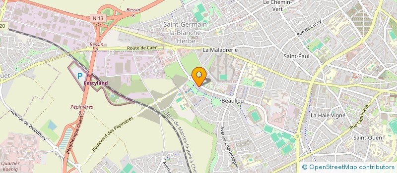 localisation de l'entreprise MONSIEUR ADRIEN BEAUDOUIN  SAINT-ANDRE-SUR-ORNE