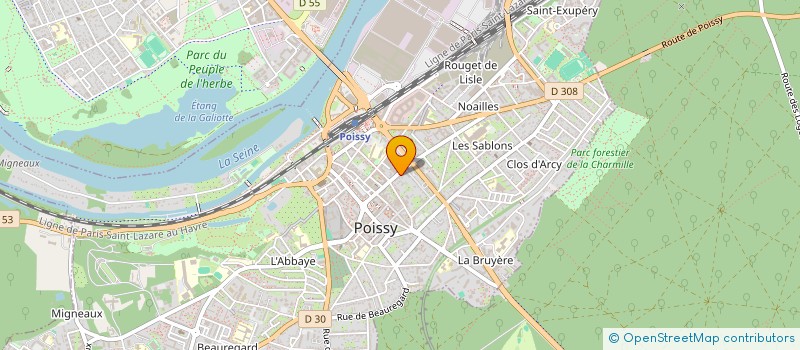 localisation de l'entreprise MONSIEUR ADRIEN BEAUMIER  POISSY