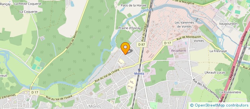 localisation de l'entreprise MONSIEUR ADRIEN BEGO  MONTS