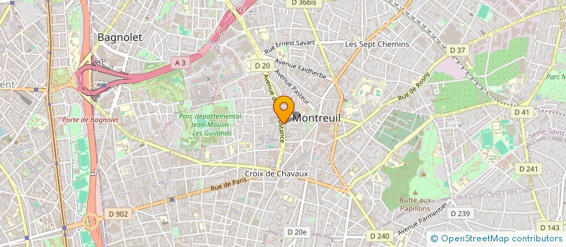 localisation de l'entreprise MONSIEUR ADRIEN BEKOMBO BEKOMBO à MONTREUIL